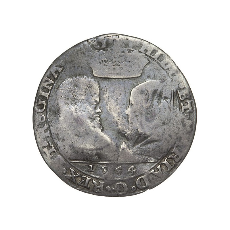 Philip and Mary Silver Sixpence