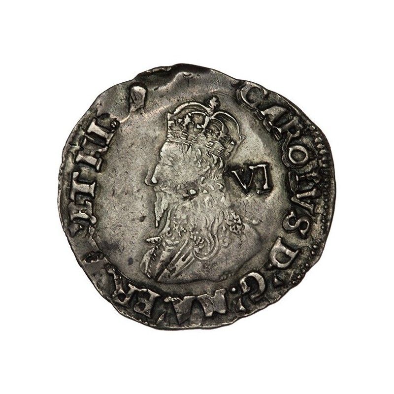 Charles I Silver Sixpence