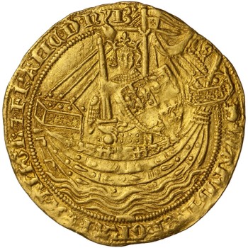 Edward III Gold Noble - Pre-treaty C/E Mule
