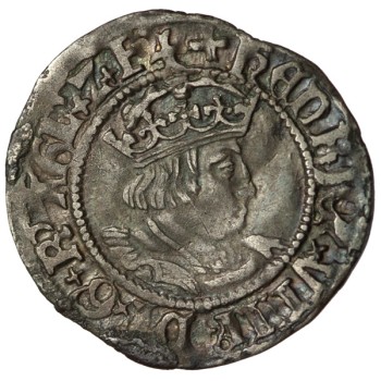 Henry VIII Silver Halfgroat - York