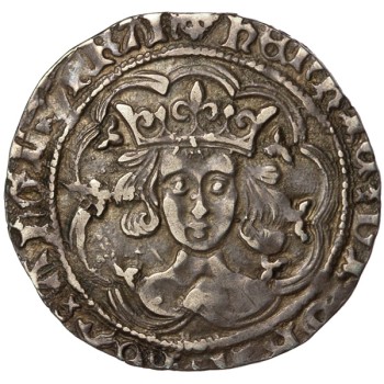 Henry VI Silver Groat Leaf-trefoil A