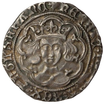 Henry VI Silver Groat Leaf-trefoil A