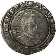 James I Silver Sixpence 1605