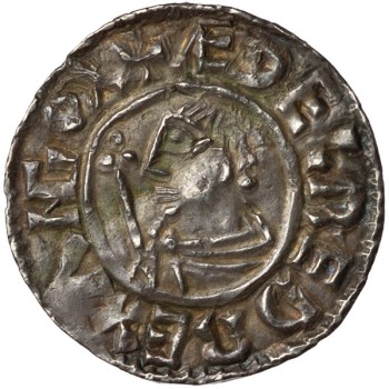 Aethelred II 'Small CRUX' Silver Penny - London