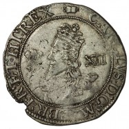 Charles I Aberystwyth Silver Shilling