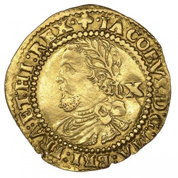 James I Gold Half Laurel