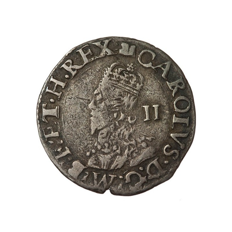 Charles I Silver Aberystwyth Halfgroat 