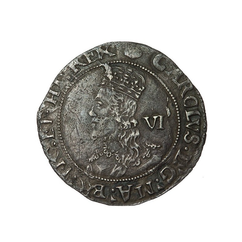 Charles I Silver Sixpence