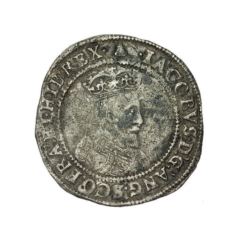 James I Silver Irish Shilling 