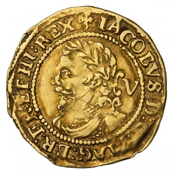 James I Gold Quarter Laurel