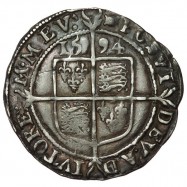 Elizabeth I Silver Sixpence 1594