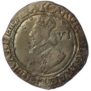 Charles I Silver Sixpence 1626