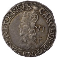 Charles I Silver Sixpence