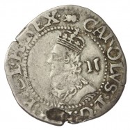 Charles I Silver Aberystwyth Halfgroat 