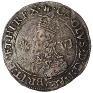 Charles I Silver Sixpence...