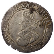 Charles I Silver Shilling -...
