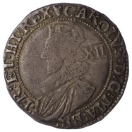 Charles I Silver Shilling -...