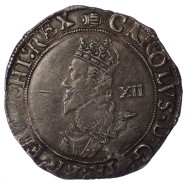 Charles I Silver Shilling -...
