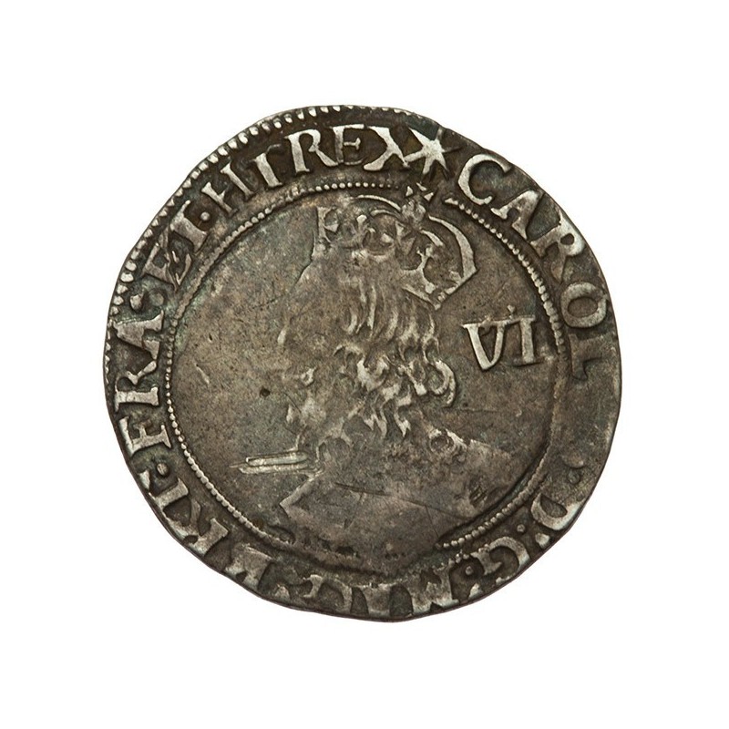 Charles I Silver Sixpence