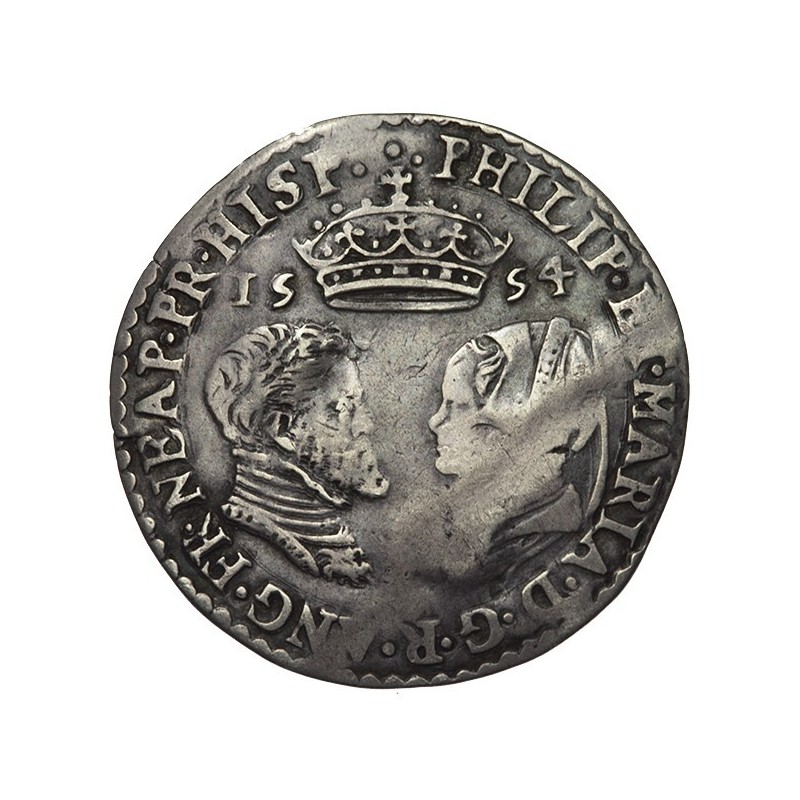 Philip and Mary Silver Sixpence