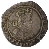 James I Silver Shilling -...
