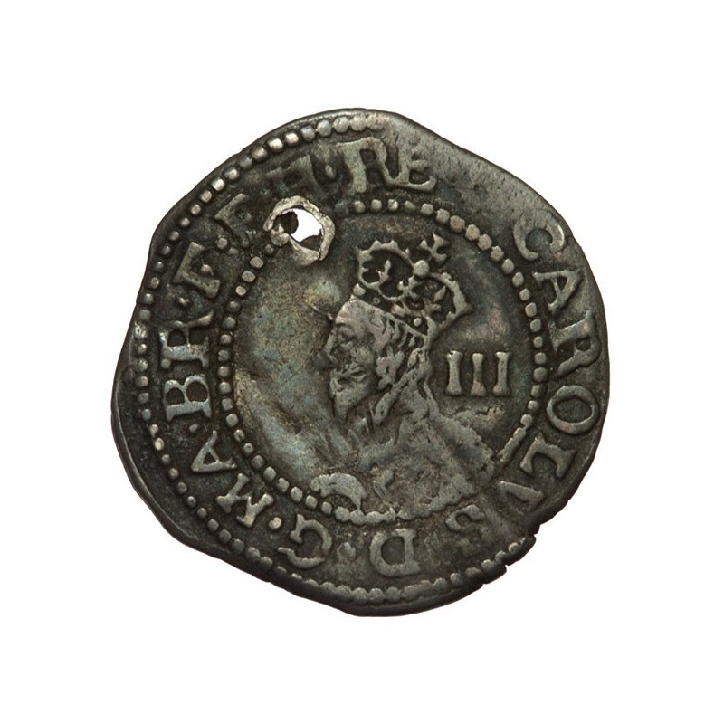 Charles I Silver Exeter Threepence