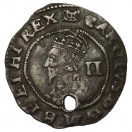 7 - Charles I Silver Halfgroat 