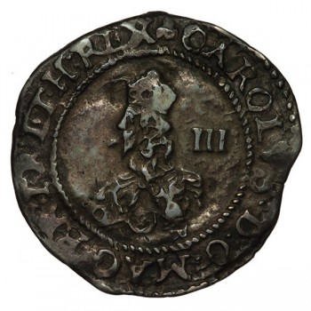 Charles I Silver Oxford Threepence