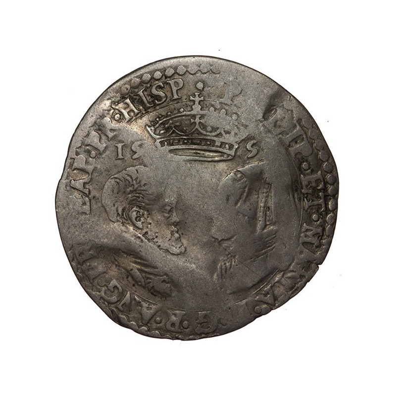 Philip and Mary Silver Sixpence