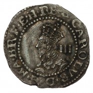 Charles I Silver Exeter Threepence