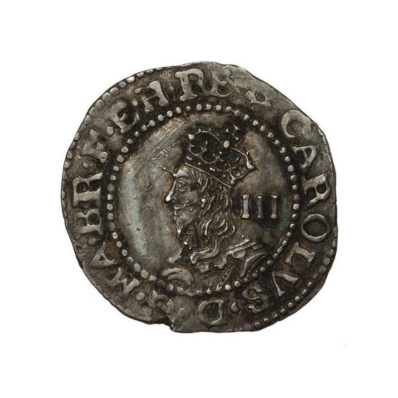 Charles I Silver Exeter Threepence