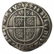 Elizabeth I Silver Sixpence 1574