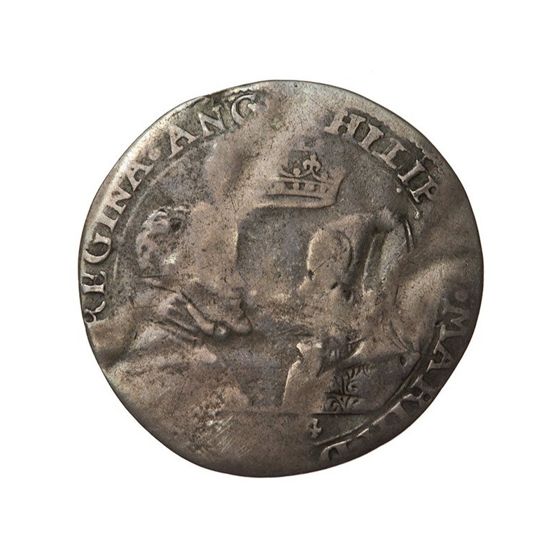 Philip and Mary Silver Sixpence