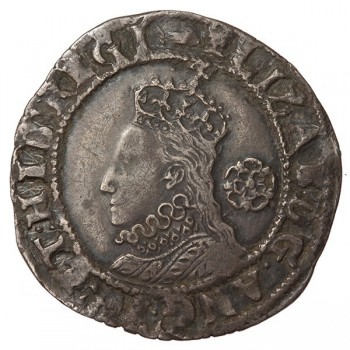 Elizabeth I Silver Sixpence 1590