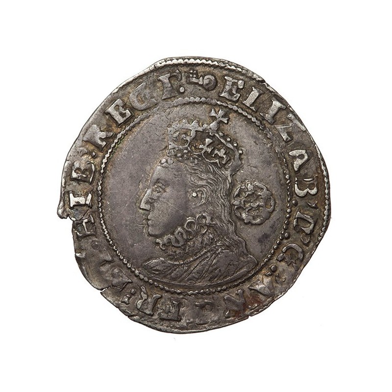 Elizabeth I Silver Sixpence 1595