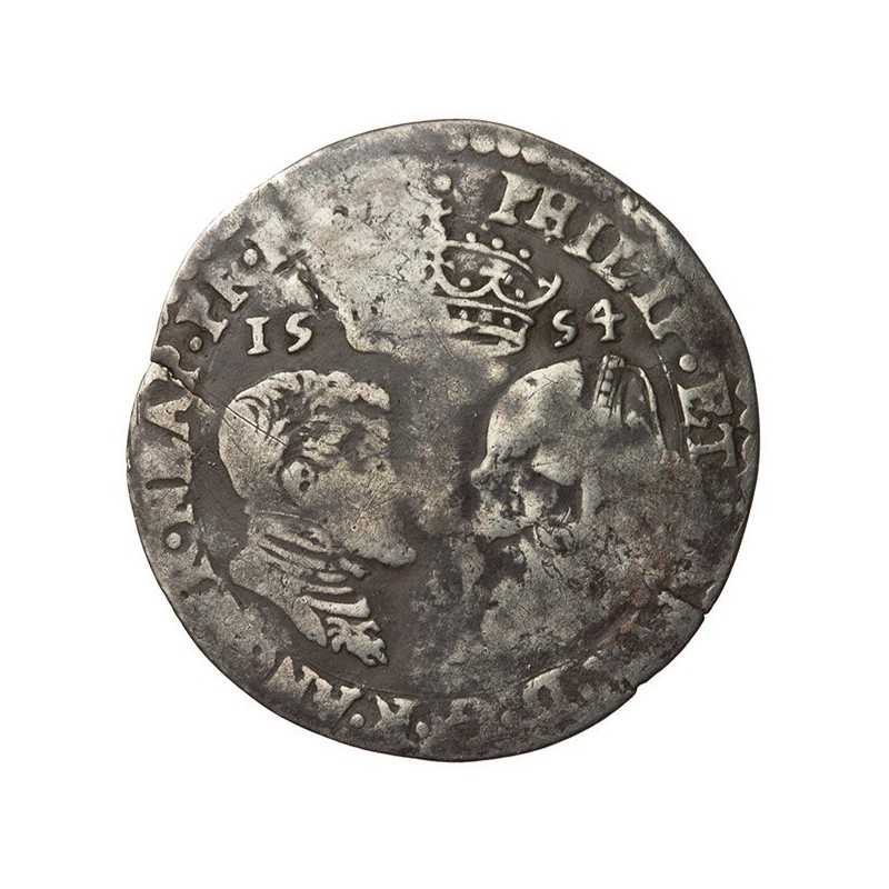 Philip and Mary Silver Sixpence