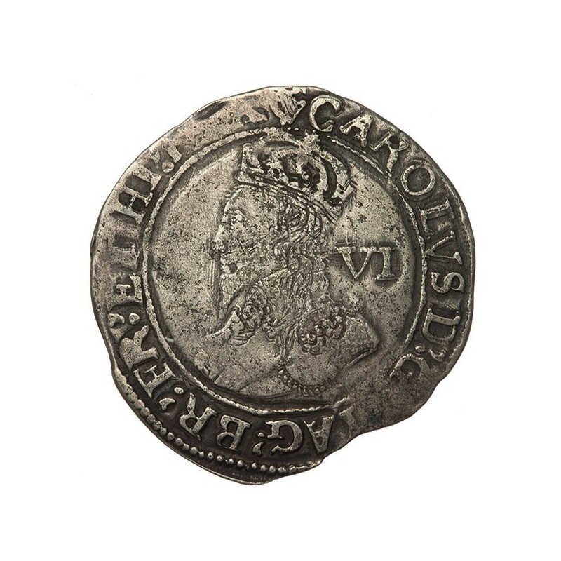 Charles I Silver Sixpence