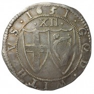 Commonwealth 1651 Silver Shilling