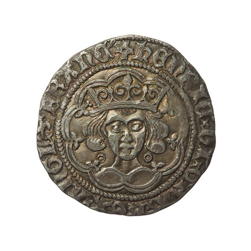 Henry VI Silver Groat Annulet-Trefoil