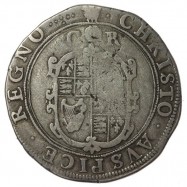 Charles I Silver Halfcrown CR divided by rose