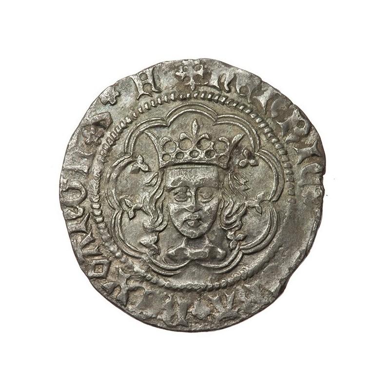 Henry VI Silver Halfgroat Rosette-mascle