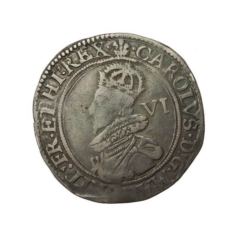 Charles I Silver Sixpence