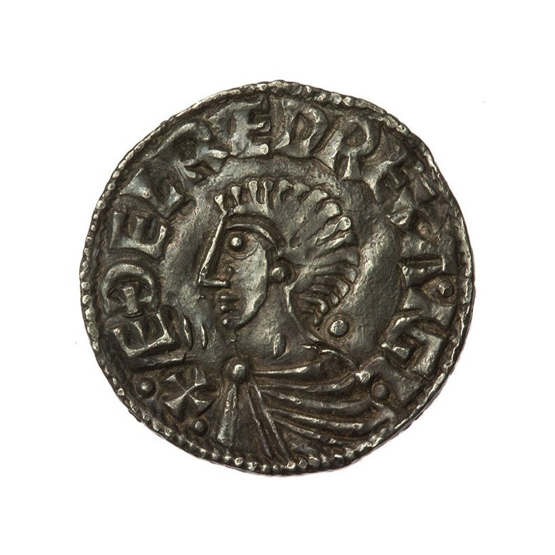 Aethelred II 'Longcross' Silver Penny Exeter