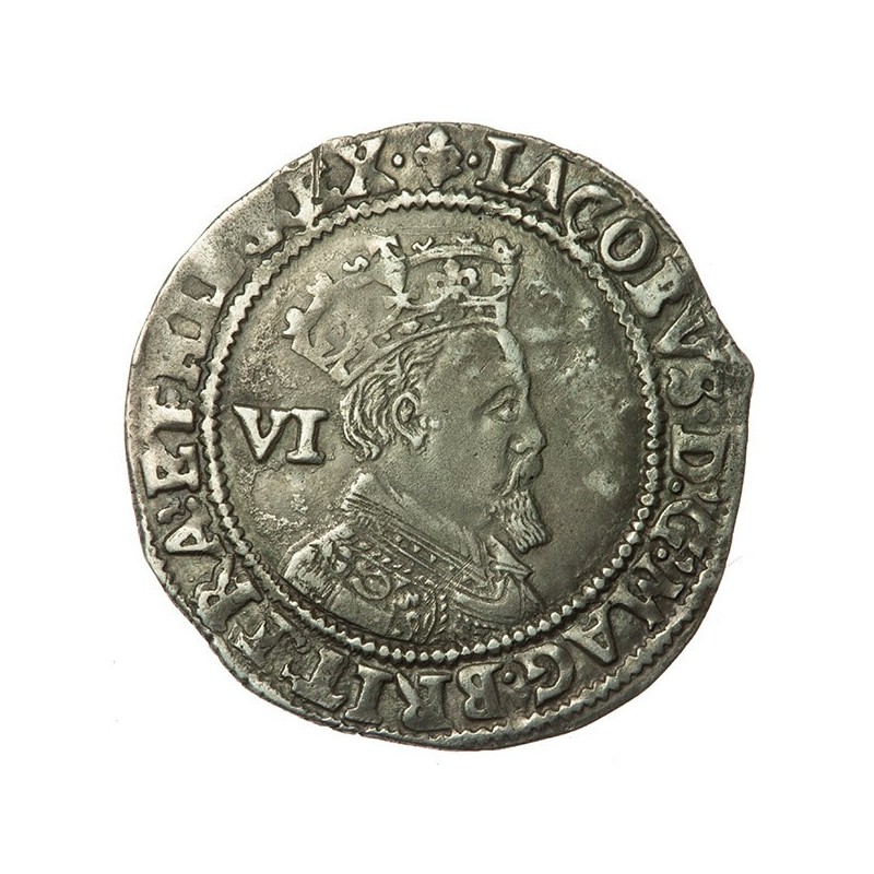 James I Silver Sixpence 1604