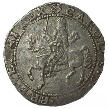 Charles I Exeter Silver Halfcrown