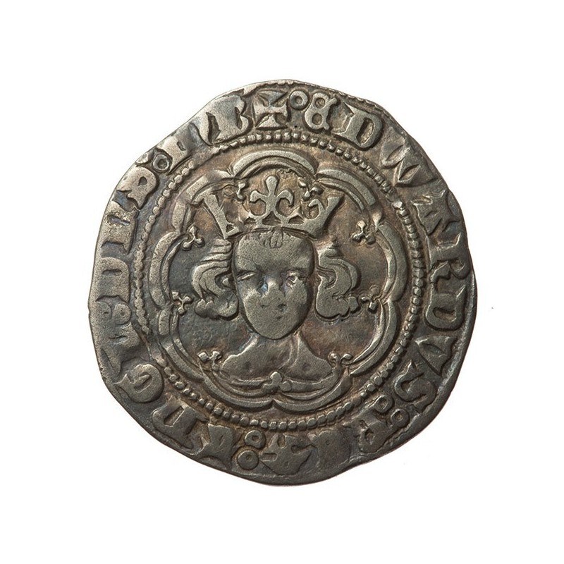 Edward III Silver Halfgroat﻿