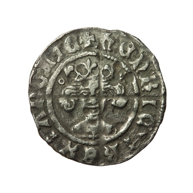 Henry V Silver Penny - altered die of Henry IV