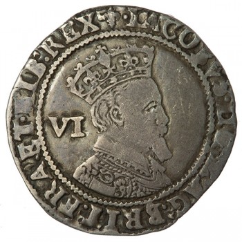 James I Silver Sixpence 1605