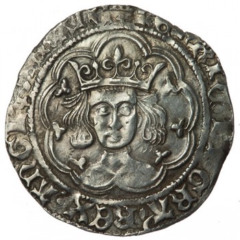 Henry VI Silver Groat Leaf-trefoil