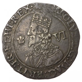 Charles I Oxford Silver Sixpence
